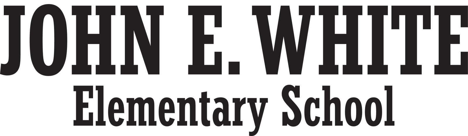 John E White Elementary School Logo