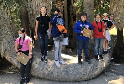 Photo of some of Mrs. Arriaga's students at Agua Caliente Regional Park